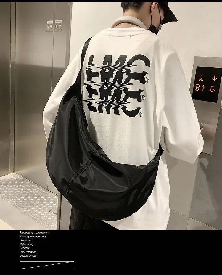 Bolsa Crossbody Nylon Urban Oversized