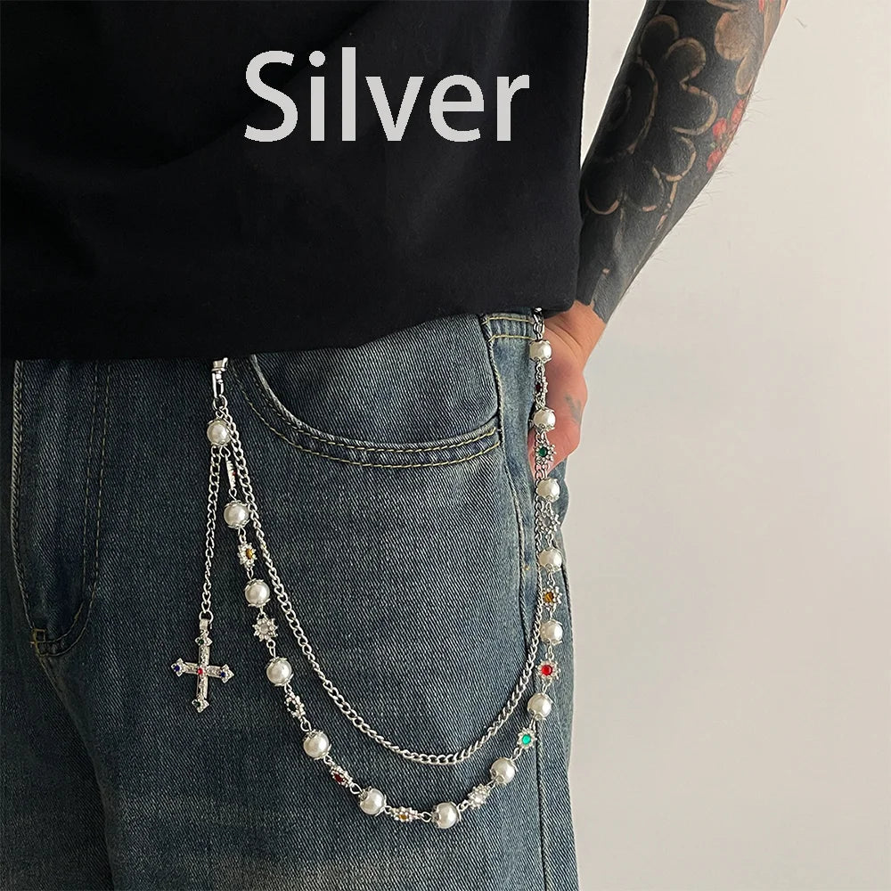 Corrente Calça Pérola Punk HipHop