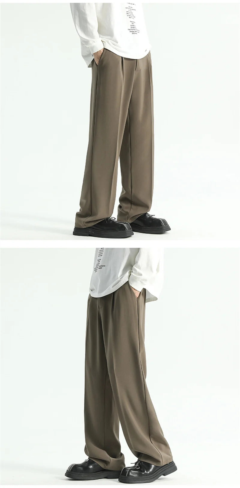 Calça alfaiataria Straight Preta Japonesa